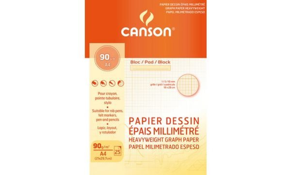 Image CANSON Millimeterpapier-Block, DIN A4, 90 g/qm (5299120)