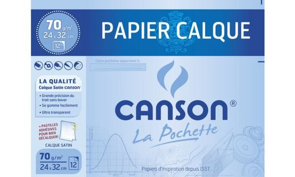 Image CANSON Transparentpapier, 240 x 320 mm, 70 g/qm (5297347)