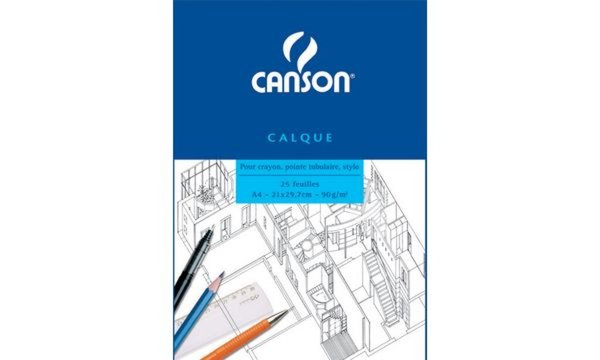Image CANSON Transparentpapierblock, DIN A4, 90/95 g/qm, 25 Blatt (5299029)