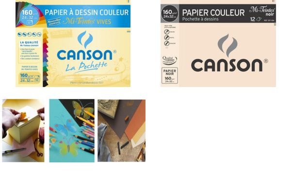 Image CANSON Zeichenpapier Mi-Teintes, 24 0 x 320 mm, 160 g/qm (5299036)