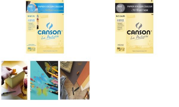 Image CANSON Zeichenpapier Mi-Teintes, DI N A3, leuchtende Farben (5297588)