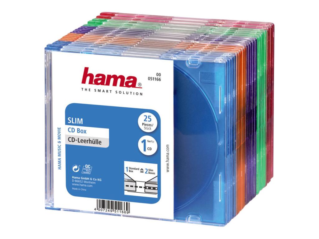 Image CD-Slim-Box, 25er-Pack, farbig