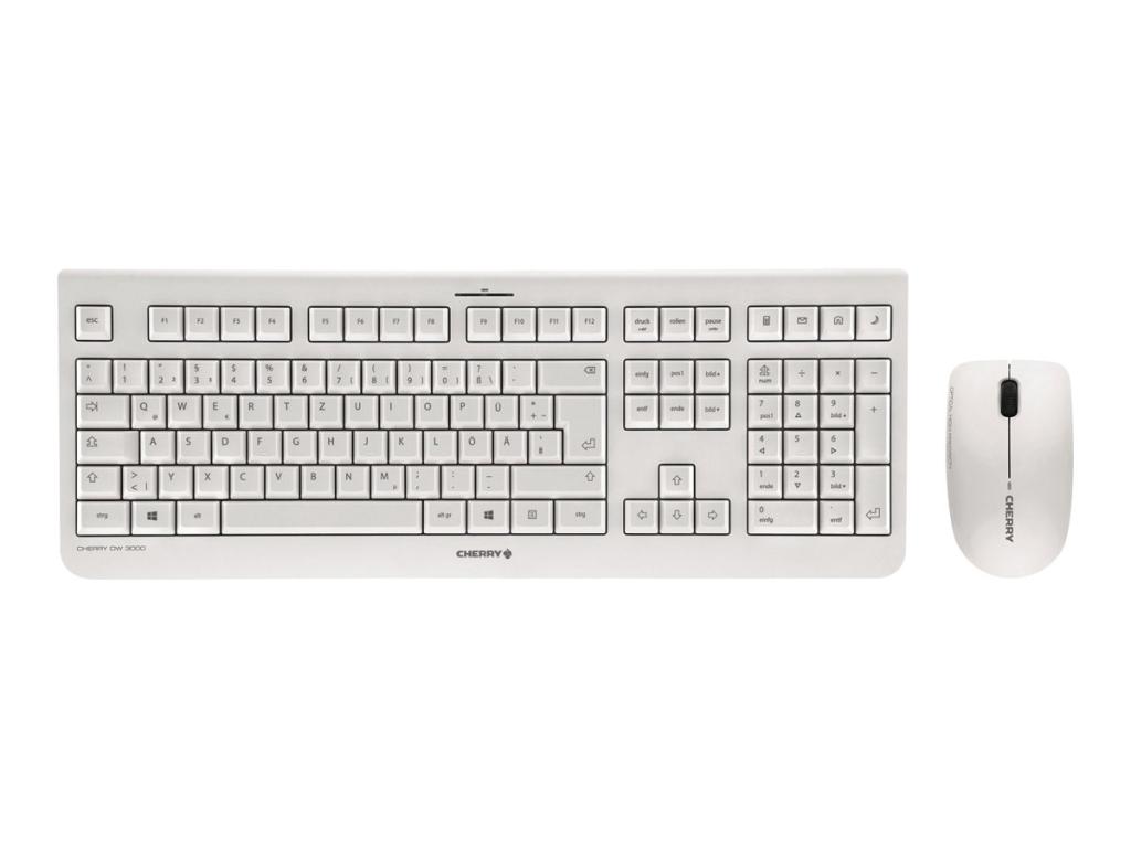 Image CHERRY DW 3000 Keyboard and Mouse Set - PALE GREY - USB (DE)