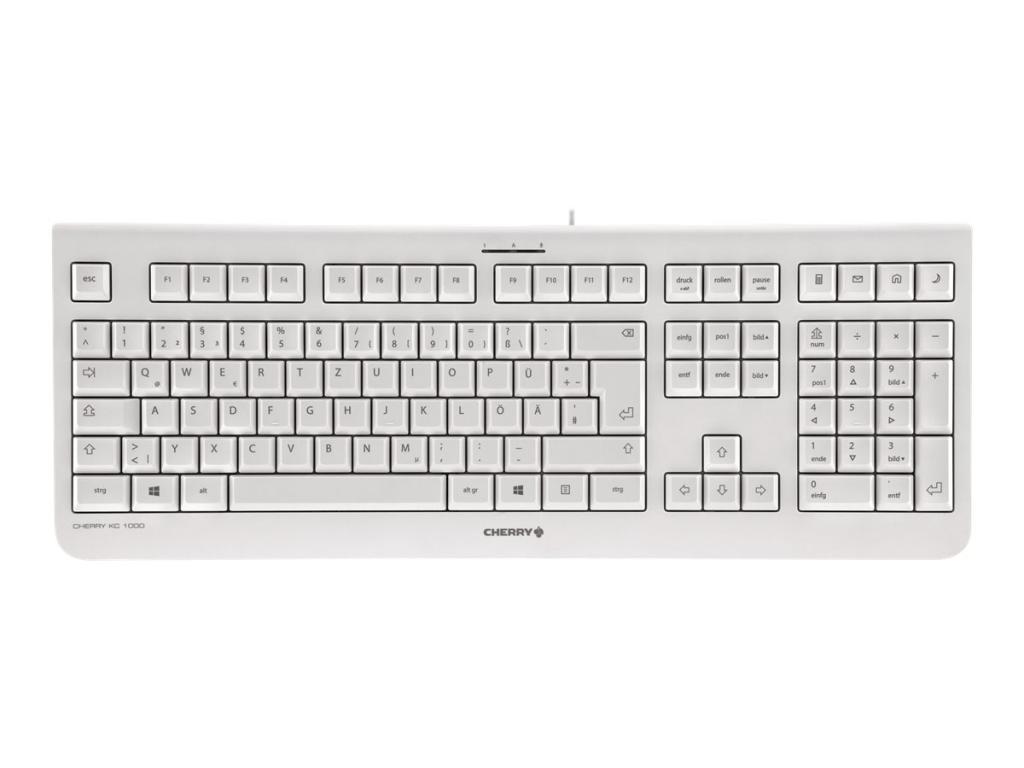 Image CHERRY KC1000 corded Keyboard USB ultraflat grey (FR)