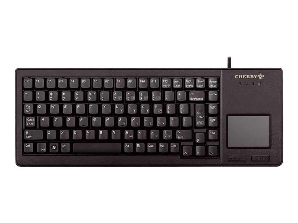 Image CHERRY Tas Cherry G84-5500LUMDE-2 XS Touchpad Keyboard USB schwarz