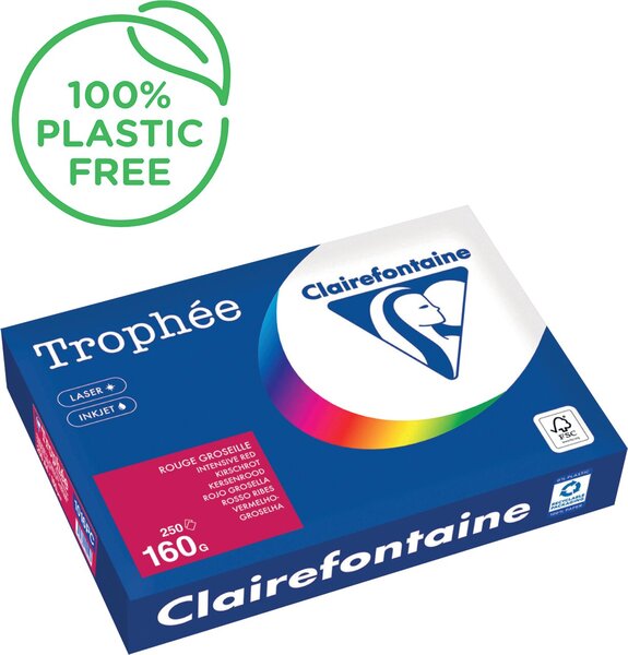 Image Kopierpapier,A4 160g, 250Blatt Trophee Intensiv, kirschrot