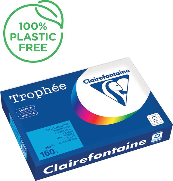 Image Kopierpapier,A4 160g, 250Blatt Trophee Intensiv, karibikblau