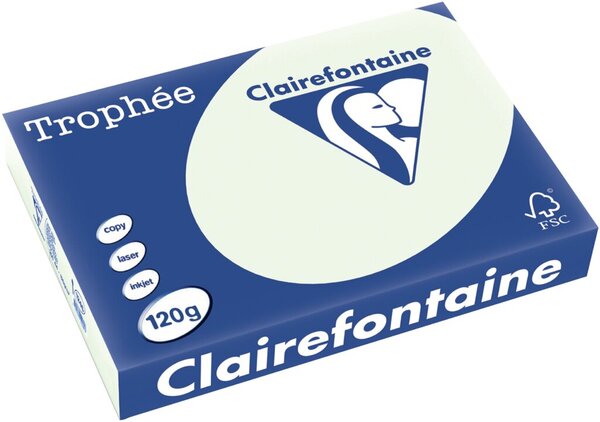 Image Trophee Farbiges Papier, DIN A4, 120g/qm, lindgrün, 250 Blatt