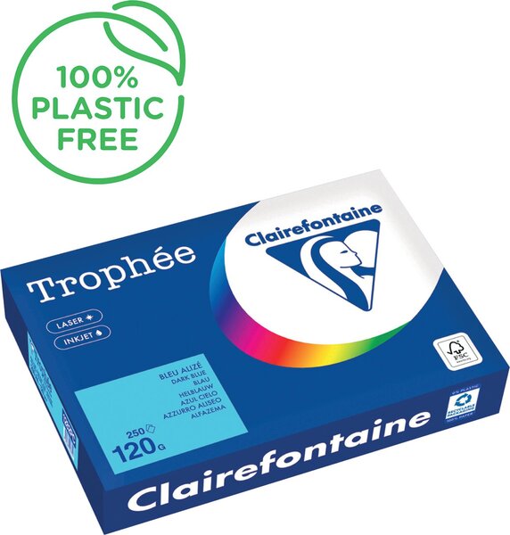 Image Kopierpapier A4 120g 250Blatt blau Trophee Pastell FSC zertifiziert