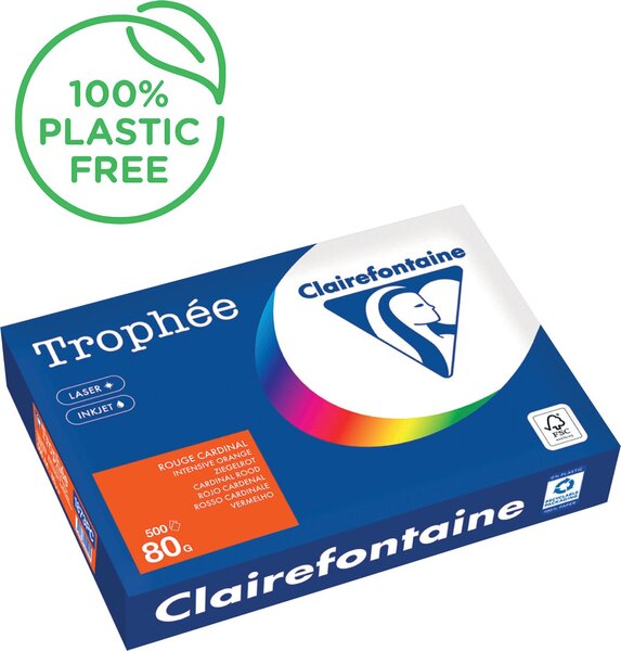 Image Kopierpapier,A4 80g, 500Blatt Trophee Intensiv, ziegelrot