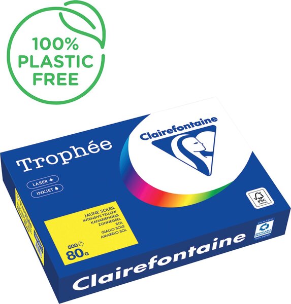 Image Kopierpapier,A4 80g, 500Blatt Trophee Intensiv, kanariengelb