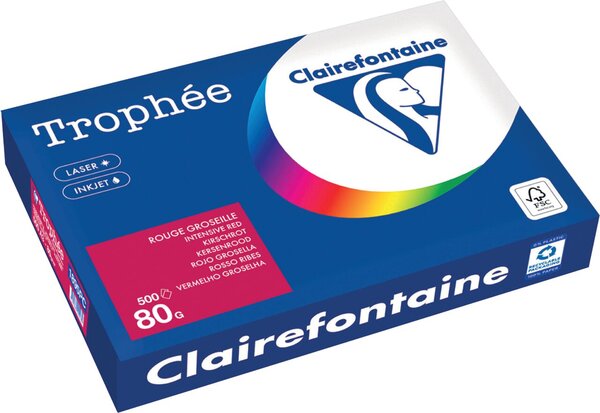 Image Kopierpapier,A3 80g, 500Blatt Trophee Intensiv, kirschrot