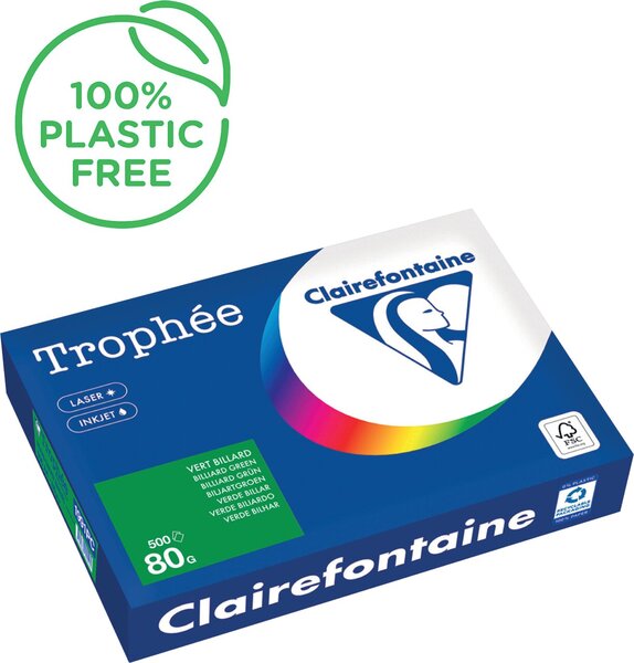 Image Kopierpapier,A4 80g, 500Blatt Trophee Intensiv, biliardgrün