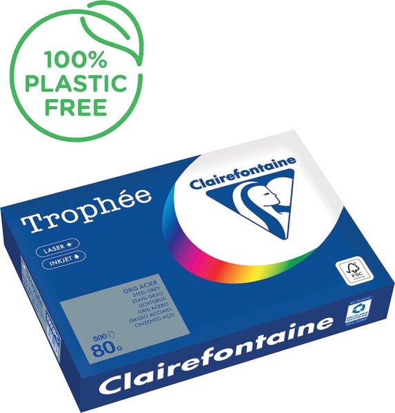 Image Kopierpapier,A4 80g, 500Blatt Trophee Pastell, stahlgrau