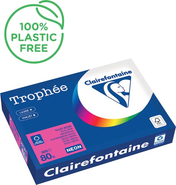 Image Kopierpapier,A4 80g, 500Blatt Trophee Intensiv, neonrosa