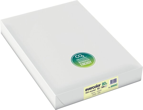 Image Kopierpapier, A3 80g, 500 Bl-hellgelb Farbiges Kopierpapier - Recycling