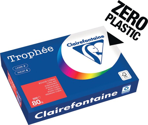 Image Kopierpapier,A4 80g, 500Blatt Trophee Intensiv, korallenrot