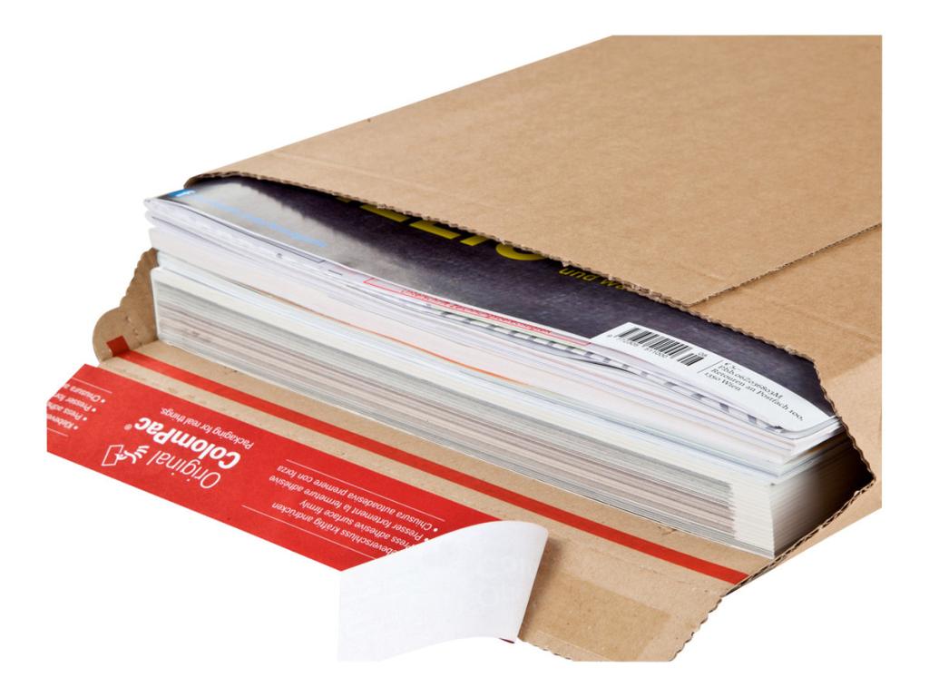 Image COLOMPAC Versandtasche, aus brauner Wellpappe Innenmaße: (B)250 x (T)360 x (H)-