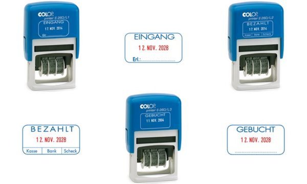 Image COLOP Datumstempel Printer S260/L1 EINGANG, blau (62518259)