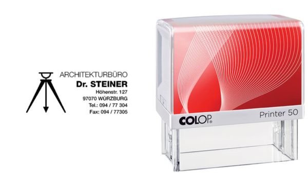 Image COLOP Textstempel Printer 50, 7-zei lig, mit Gutschein (62518119)