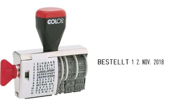 Image COLOP Wortbandstempel 04000/WD, mit Datum (62518038)
