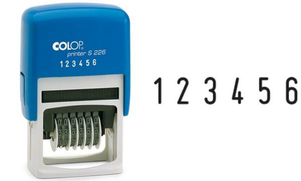 Image COLOP Ziffernstempel Printer S226, 6-stellig, blau (62518258)