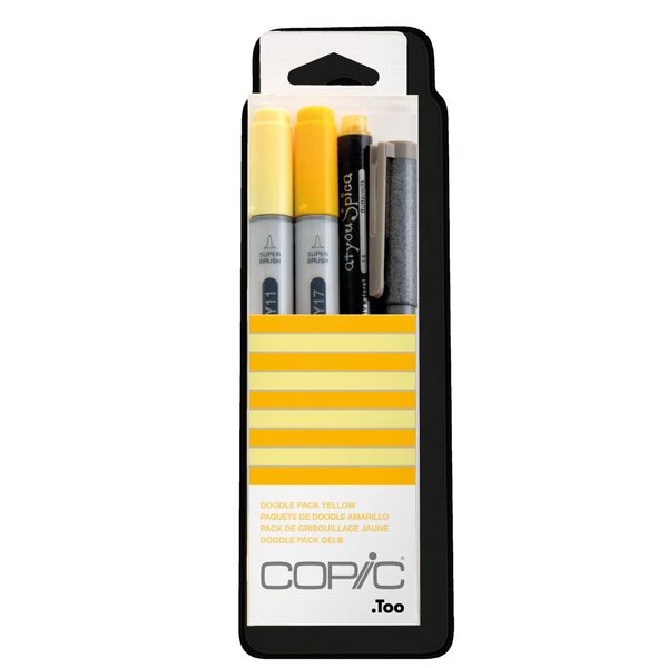 Image COPIC Marker ciao, 4er Set "Doodle Pack Yellow" Der Marker zum Layouten, Skizzi