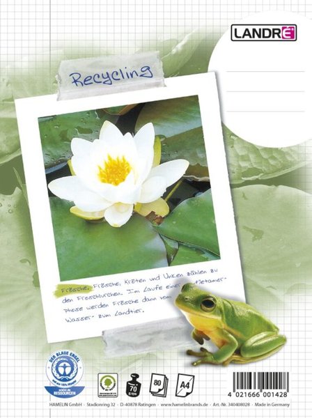 Image Collegeblock "RC", A4 , 80 Blatt, kariert, 70 g/qm, 4fach gelocht,