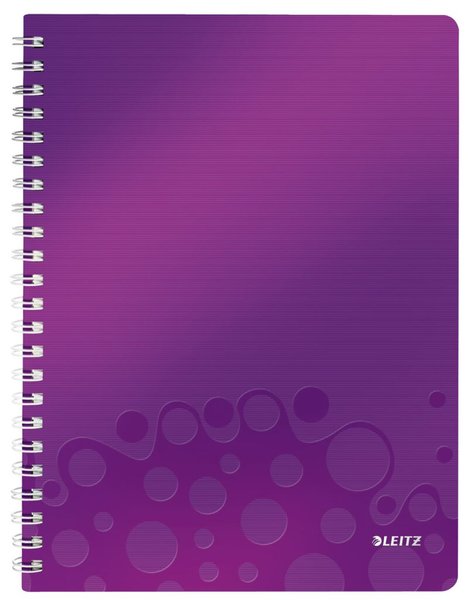 Image Collegeblock WOW A4 PP-Einband kariert, violett metallic