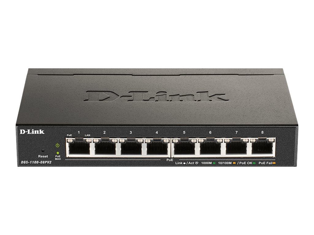 Image D-LINK 8-Port Layer2 PoE Smart Gigabit Switch8x 10/100/1000Mbit/s TP (RJ-45) Po