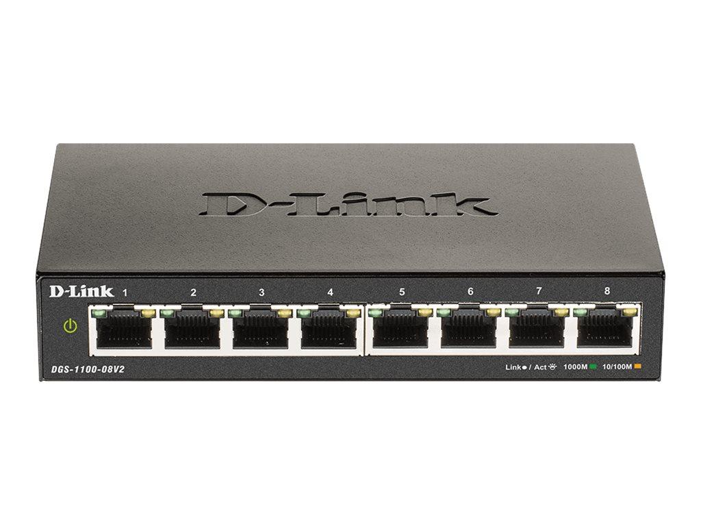 Image D-LINK DGS-1100-08V2 8-Port Gigabit Easy Smart Managed Switch