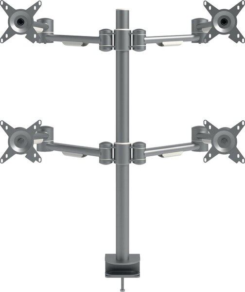 Image Viewmate 4-fach-Monitorarm, silber statische Höheneinstellung unabhängige
