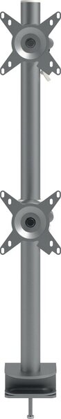 Image Viewmate Doppel-Monitorarm, silber vertikal, für Schreibrische, statische