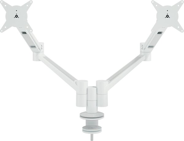 Image Viewlite plus Doppel- Monitorarm für Schreibtische, weiß, dynamischer