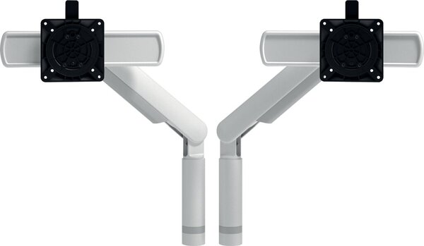 Image Viewprime plus Dual-Monitorarm weiß für Schreibtische, dynamischer