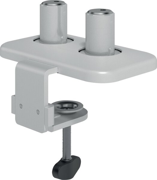 Image Vieprime Tischklemmen-Befestigung für dualen Monitorarm (65210) weiß