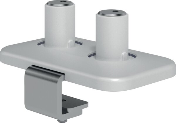 Image Vieprime Tischklemmen-Befestigung S für dualen Monitorarm (65210) weiß