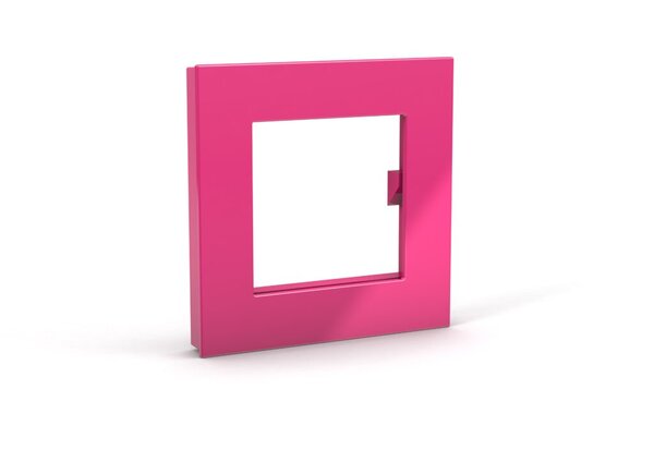 Image Mega Magnete Square XL pink, 75x75 mm incl. Fotohalterung