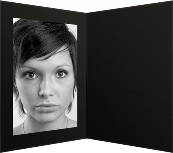 Image DAIBER 1x100 Daiber Portraitmappen m. Passepartout 13x18 schwarz (11032)