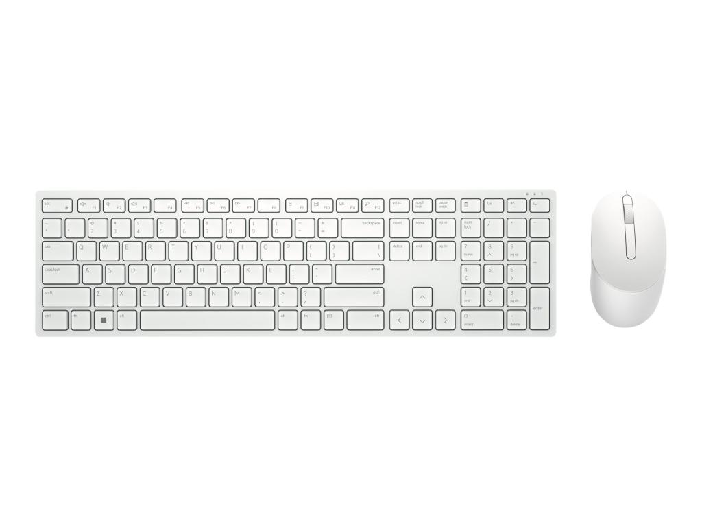 Image DELL Pro Wireless Keyboard and Mouse - KM5221W - German (QWERTZ) - White
