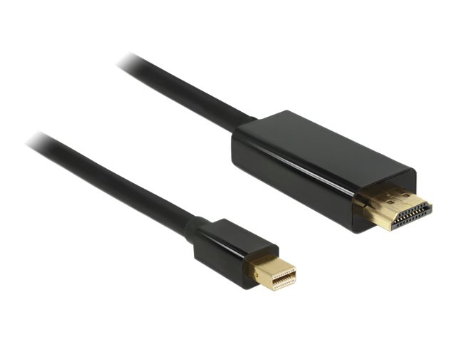 Image DELOCK 83699 miniDisplayport auf HDMI schwarz 2 Meter