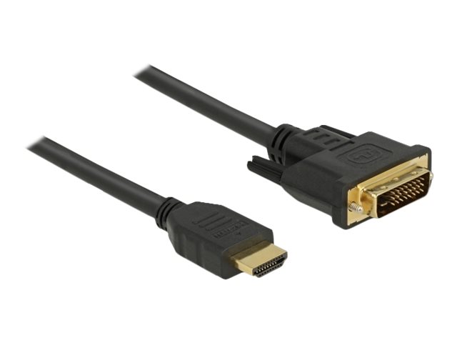 Image DELOCK HDMI zu DVI 24+1 Kabel bidirektional 3 m