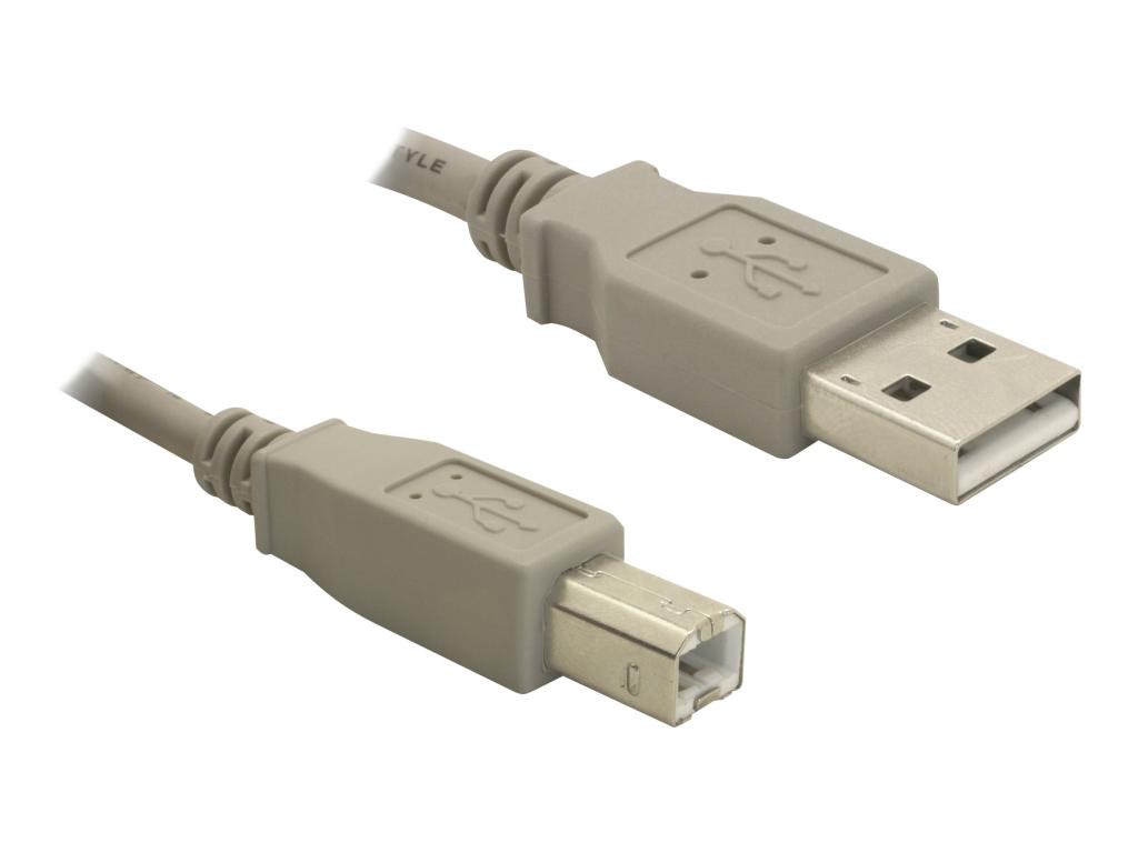 Image DELOCK Kabel USB 2.0 upstream 3,0m A-B St/St