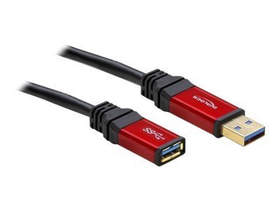 Image DELOCK Kabel USB 3.0 rot Verlaengerung 2.0m