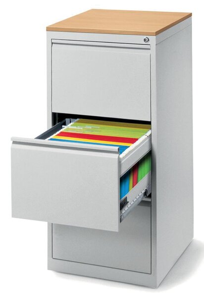 Image Hängeregistraturschrank 1020x460x620, einbahnig, DIN A4, lichtgrau,