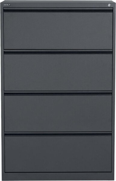 Image Hängeregistraturschrank 1320x840x620, doppelbahnig, DIN A4, schwarz,
