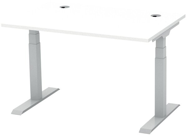 Image Schreibtisch FLEX MODUL 1200 mm höhenverstellbar, Dekor weiß