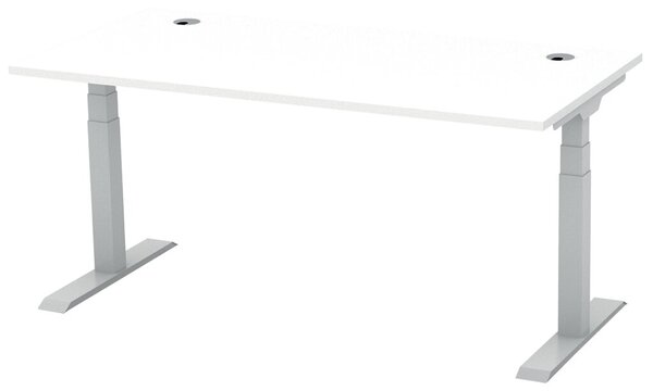 Image Schreibtisch FLEX MODUL 1600 mm höhenverstellbar, Dekor weiß