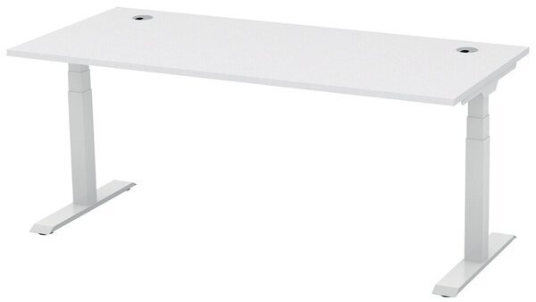 Image Schreibtisch FLEX MODUL 1800 mm höhenverstellbar, Dekor lichtgrau