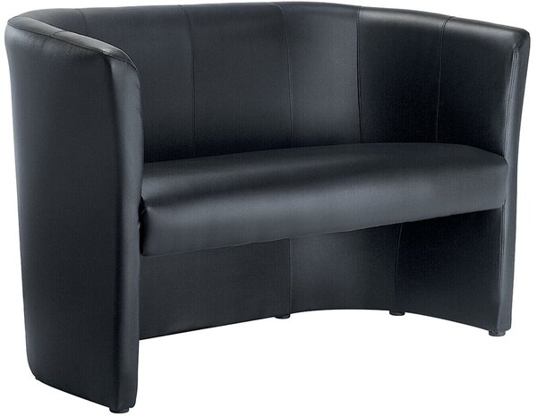 Image Clubsofa Echtleder, schwarz Elegant, bequem und einladend